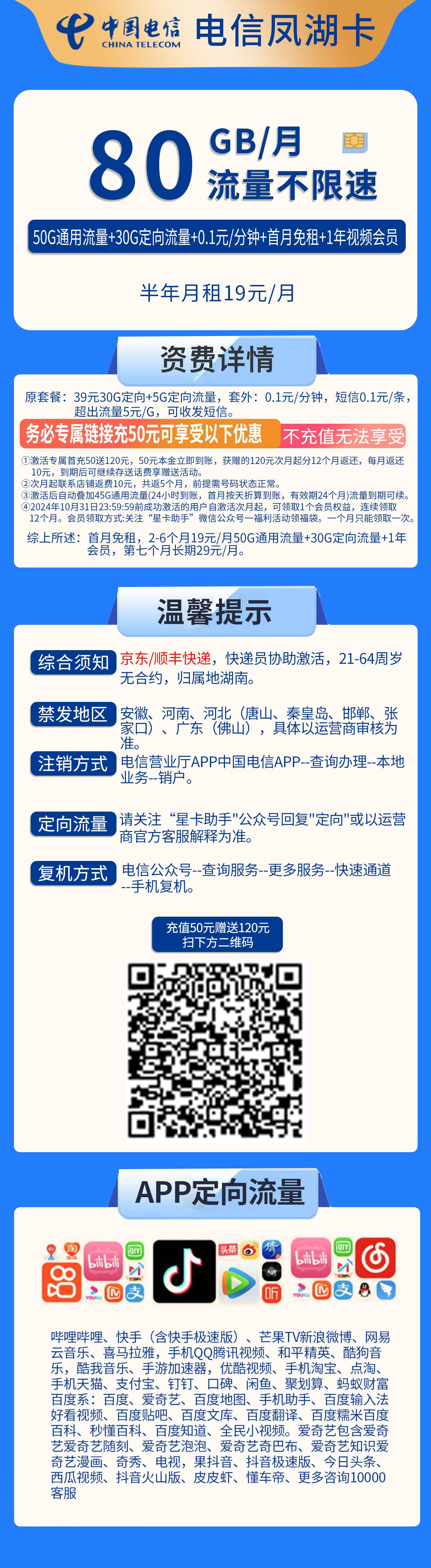 365套餐网，电信凤湖卡资费套餐介绍