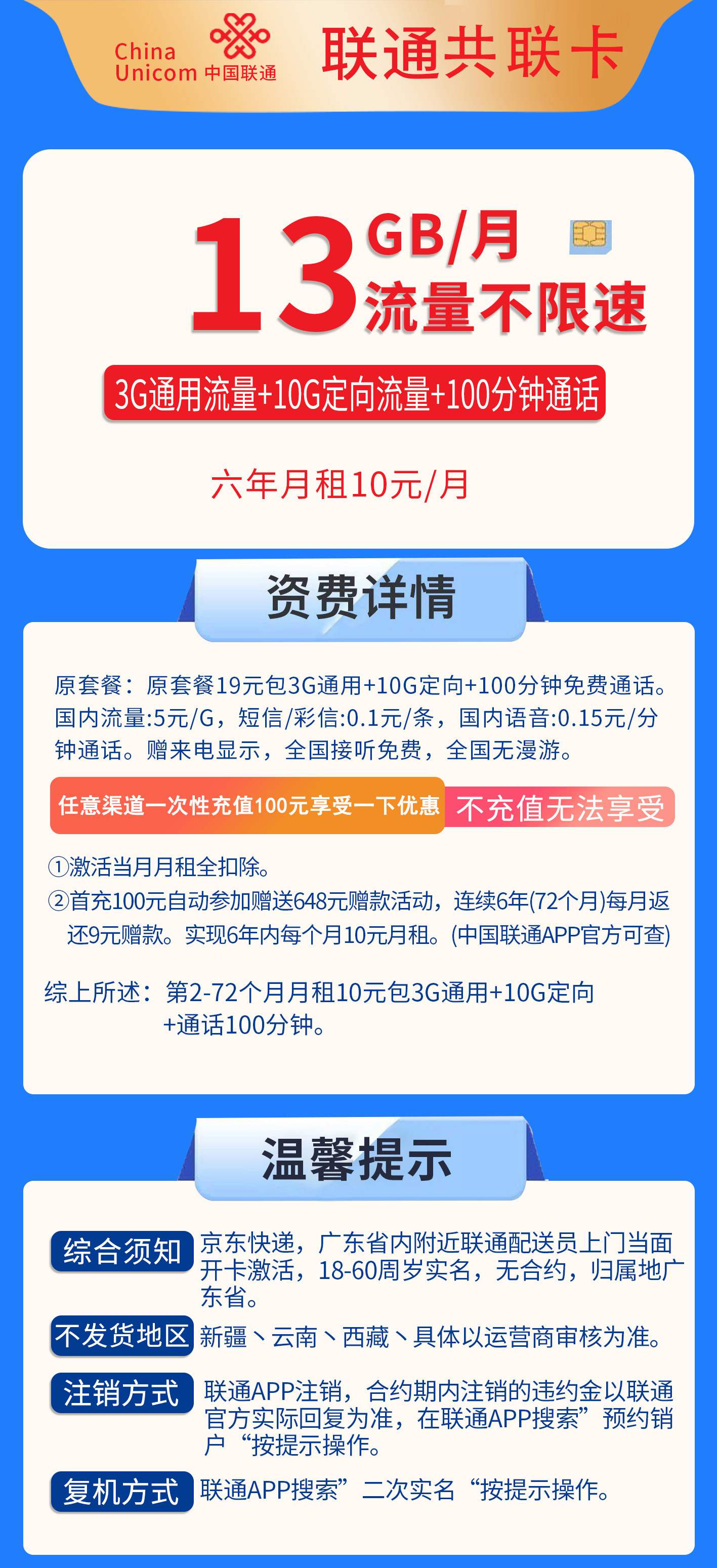 365套餐网，联通共联卡资费套餐介绍